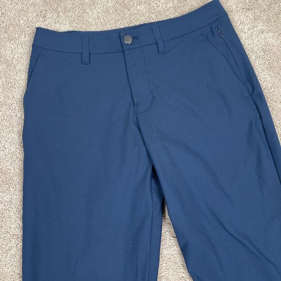 Lululemon Pants Men 29 Navy Blue Warpstreme Commuter Teen Travel Comfort Stretch - Picture 3 of 8